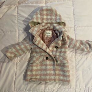 3T Pink and white houndstooth jacket - toddler